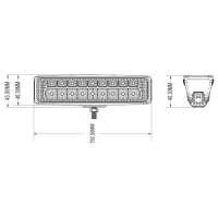 LED duo/verstraler amber/wit 60 watt